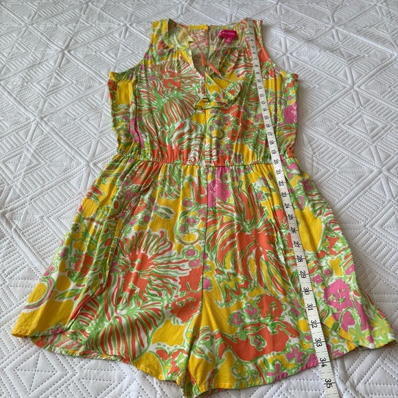 Lilly Pulitzer x Target Challis Romper Happy Place Size Medium - Picture 7 of 11